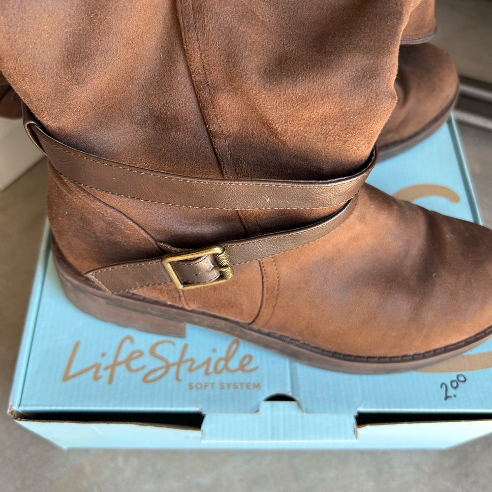LifeStride Mid calf Brown Boots (wide)
